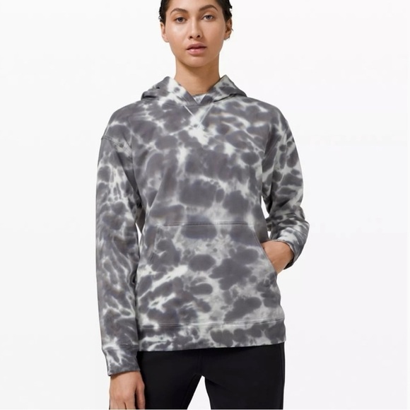 Lululemon All Yours Hoodie Tie Dye Fleece NWT SIZE 2 - Picture 1 of 4